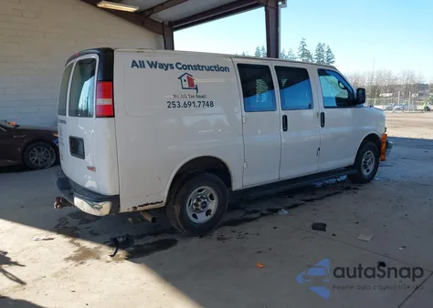 2015 GMC Savana 2500 Work Van z USA, uszkodzony, nr VIN 1GTW7FCF5F1905104